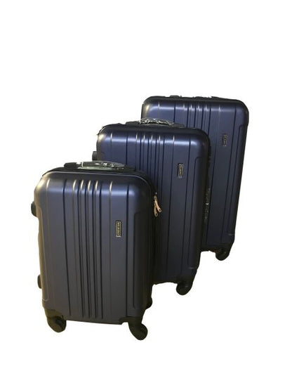 Dolphen, Travel Suitcase Bags Hardside 4 Wheels Luggage 3-Piece Set , Available in Different Colors