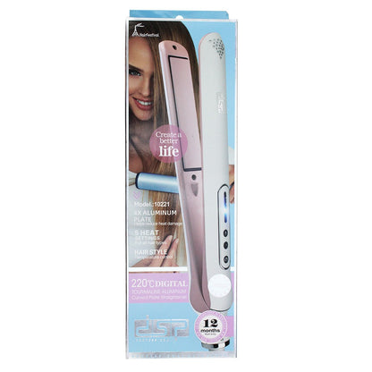 Dsp, 10221 5 Heat Settings 220C Digital Tourmaline Aluminum Curved Plate, Available in Different Colors