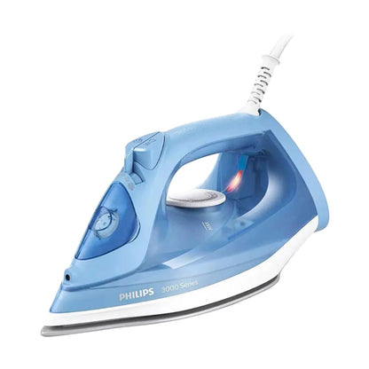 Philips, Steam Iron 3000 Series Ceramic Soleplate 2400W, Blue, DST3020