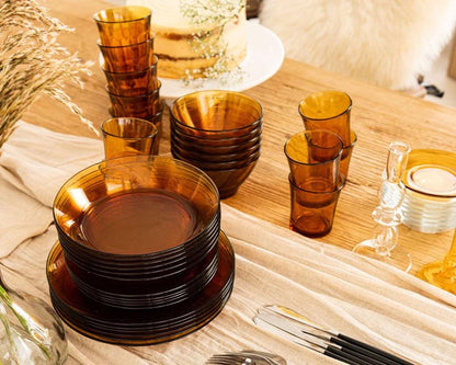 Duralex, Vermeil Dinner Service 44 Pieces