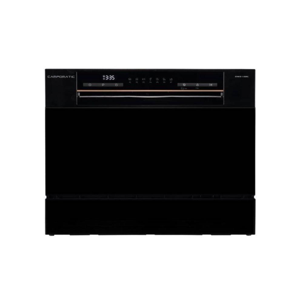 Campomatic, Counter Top Dishwasher, Black 7 Programs 6 Settings