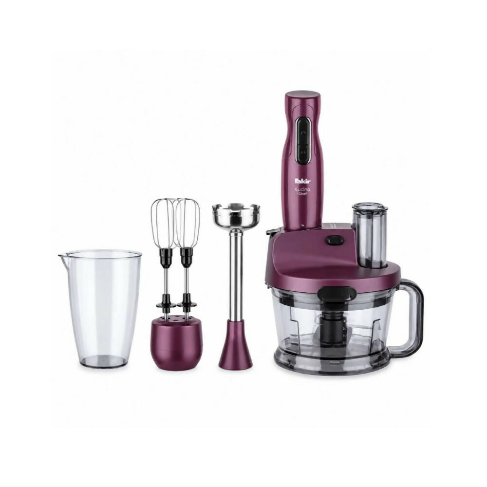 Fakir Mr Chef Quadro 1000W Blender Set with 1.5L Chopper - Purple, FKR-41003283