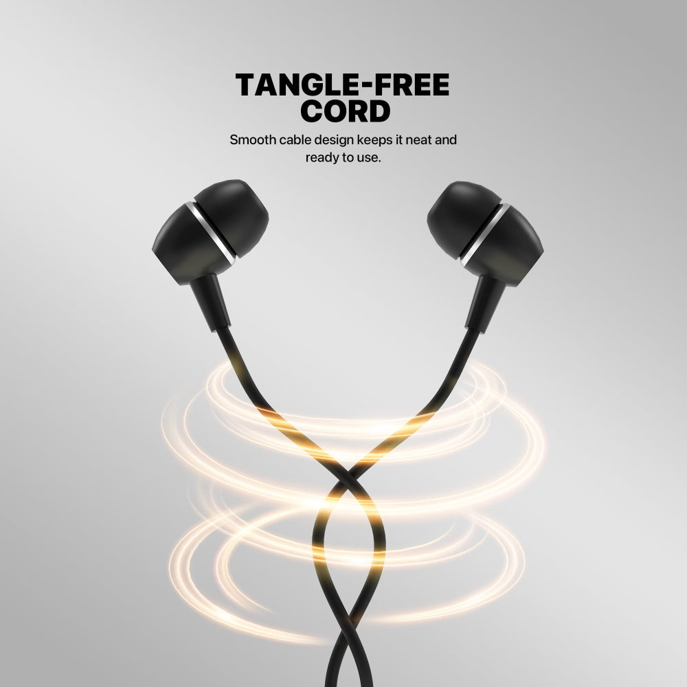 FANTECH ES220 LINKPODS Wired In?Ear Headphones with Mic, 10mm Drivers, 3.5mm TRRS, Noise-Isolating, Deep Bass