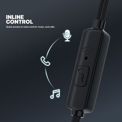 FANTECH ES220 LINKPODS Wired In?Ear Headphones with Mic, 10mm Drivers, 3.5mm TRRS, Noise-Isolating, Deep Bass