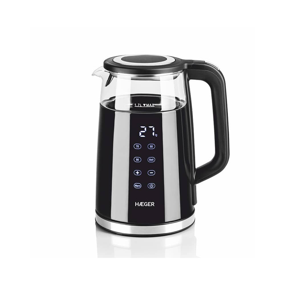 Haeger, DIGIGLASS Electric Kettle, 1.7L - 2200W, EK-DIG.028A