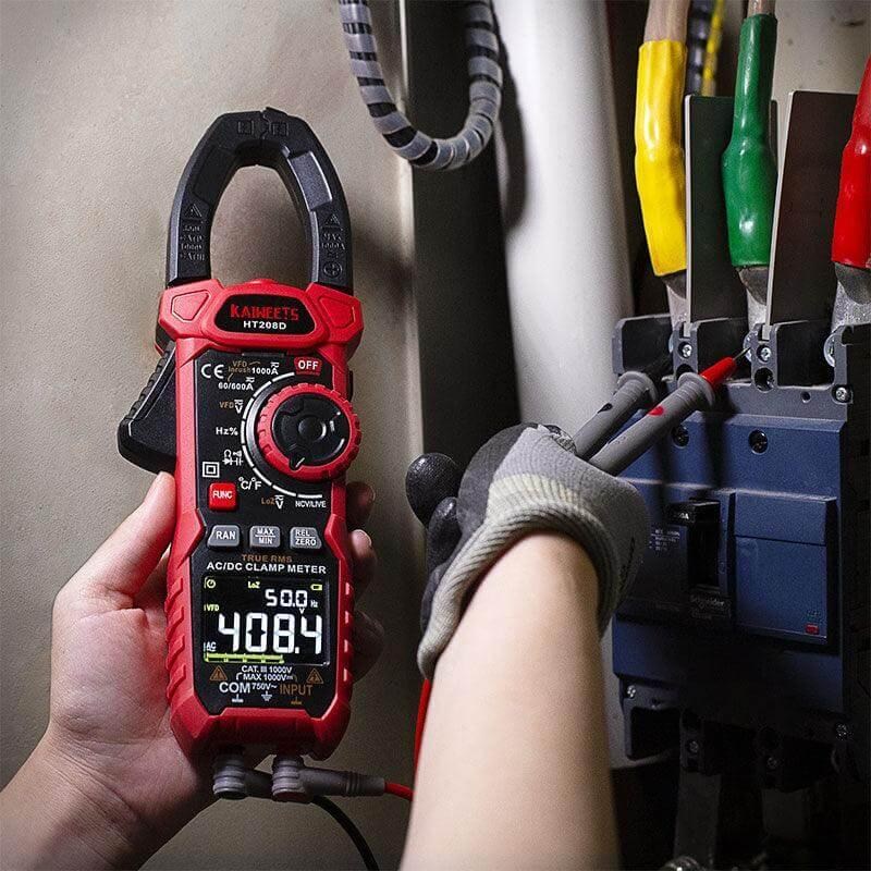 Kaiweets, Ht208D Inrush Clamp Meter T-Rms 6000 Counts For Ac/Dc