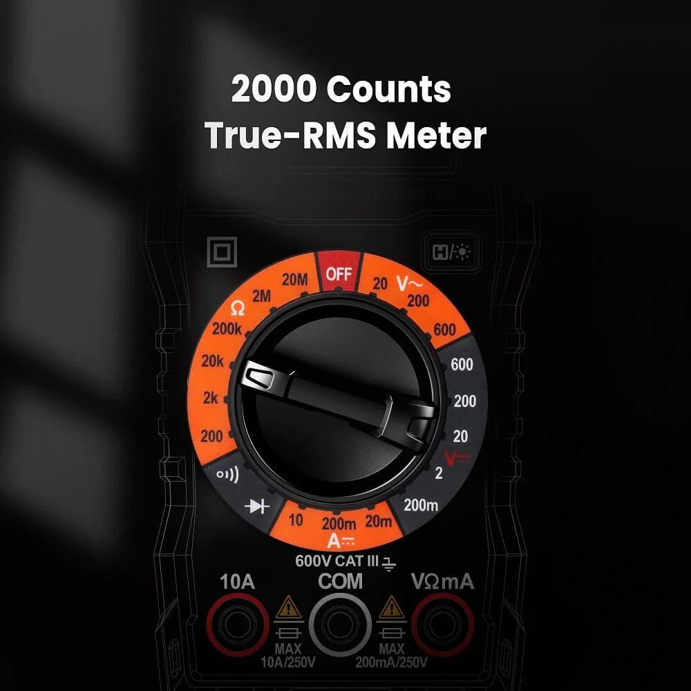 Kaiweets, Km100 Digital Multimeter For Ac/Dc Voltage Dc Current