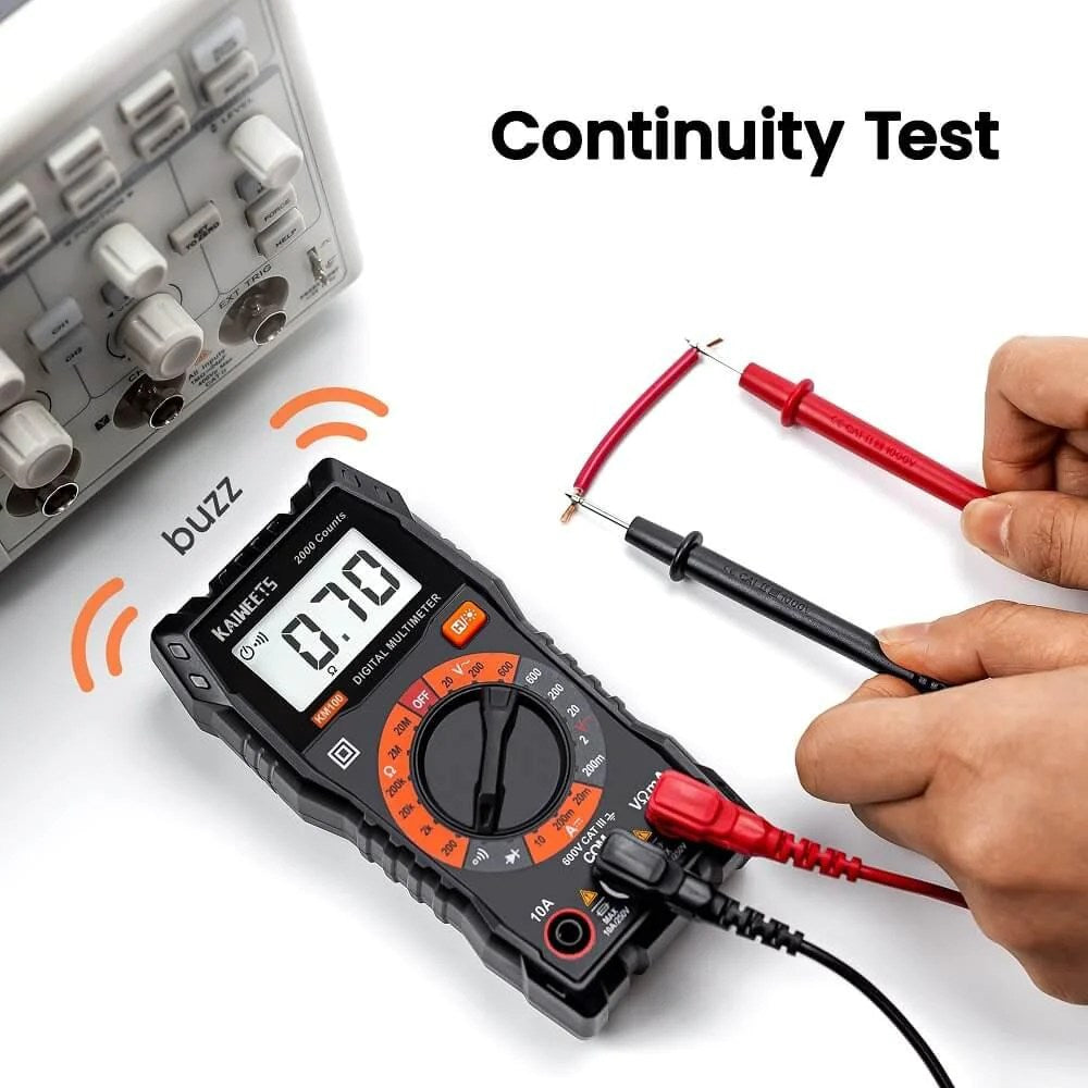 Kaiweets, Km100 Digital Multimeter For Ac/Dc Voltage Dc Current