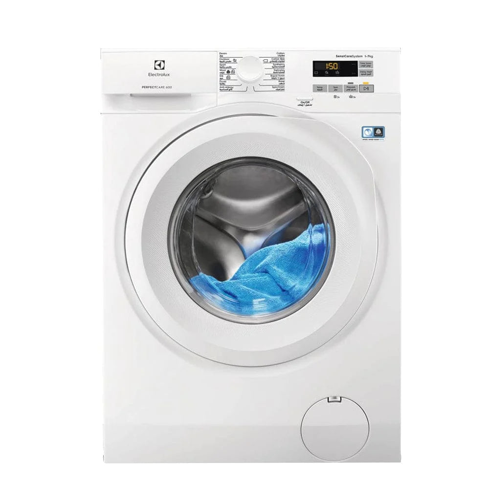 Electrolux Washing Machine 7Kg, 1200RPM - Perfect Care 600 [White], ELE-EW6F5722BB