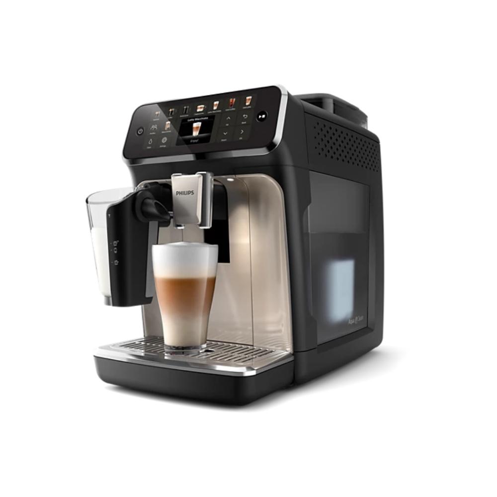 Philips Fully Automatic Espresso Machine Series 5500-20 Beverages, LatteGo, Extra Shot, Silent Brew, Intuitive Display, 4 User Profiles, 12 Settings for Ceramic Grinder, Chrome, EP5547