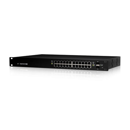 Ubiquiti, Edgeswitch, Layer 2/3, 24-Gbe Poe+, 2-Sfp, 250W