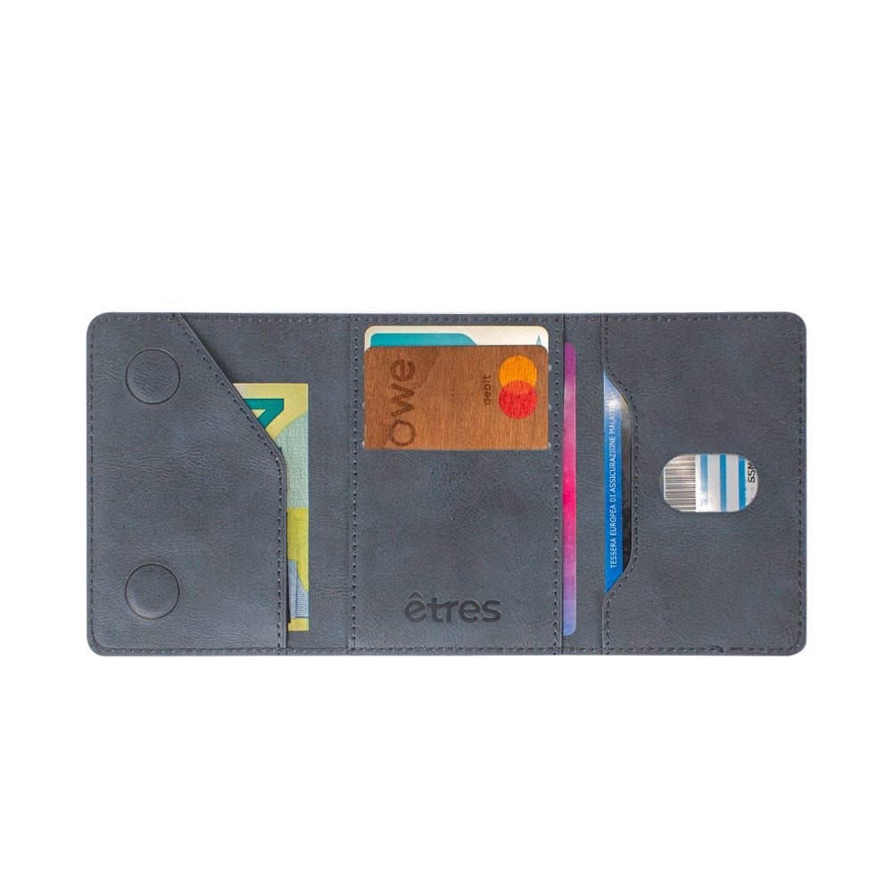 Etres, Smart Wlt Flat Et-Cl017 Blue No Pocket