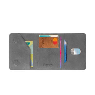 Etres, Smart Wlt Flat Et-Cl018 Grey No Pocket