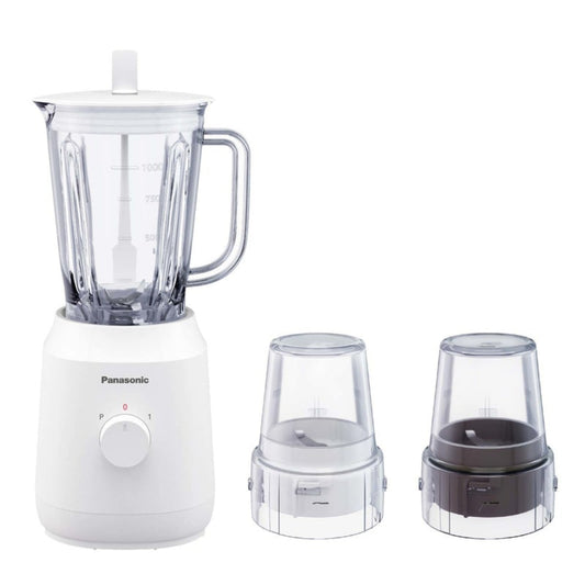 Panasonic, Blender 400W, Saber-Cutter, 1L Plastic Jug, 1 Speed + 1 Pulse + Dry Mill X 2, Ex1021