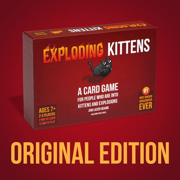 Exploding Kittens, A Russian Roulette Card Game, Easy Family-Friendly Party Games - Card Games For Adults, Teens & Kids - 2-5 Players