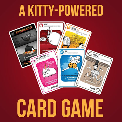 Exploding Kittens, A Russian Roulette Card Game, Easy Family-Friendly Party Games - Card Games For Adults, Teens & Kids - 2-5 Players