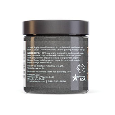 InVitamin, All Natural Activated Charcoal Tooth And Gum Powder Cinnamint Flavor