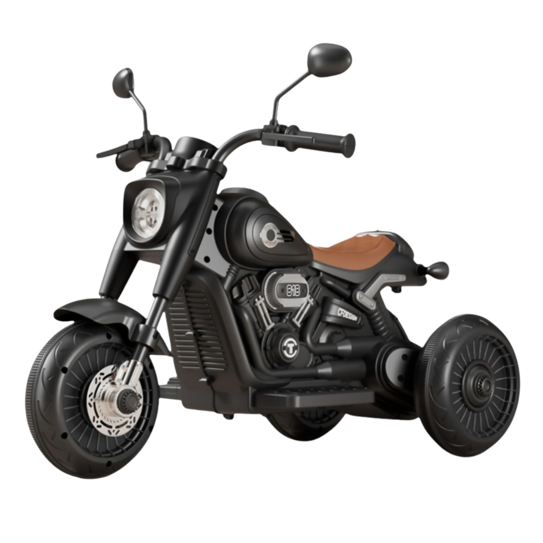 6V 3-Wheel Kids Ride-On Motorcycle – Lights & Music (Ages 3–8)