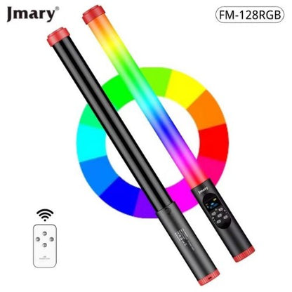 Jmarry Fm-128Rgb, Versatile Rgb Led Light, With Color-Changing, Effects, Adjustable, Brightness, Rechargeable Battery