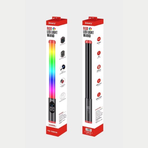 Jmarry Fm-128Rgb, Versatile Rgb Led Light, With Color-Changing, Effects, Adjustable, Brightness, Rechargeable Battery