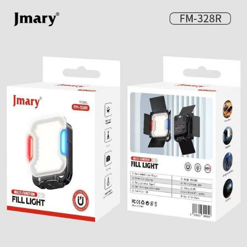 Jmary Fm-328R Portable Video Fill Light Adjustable Color Temperature