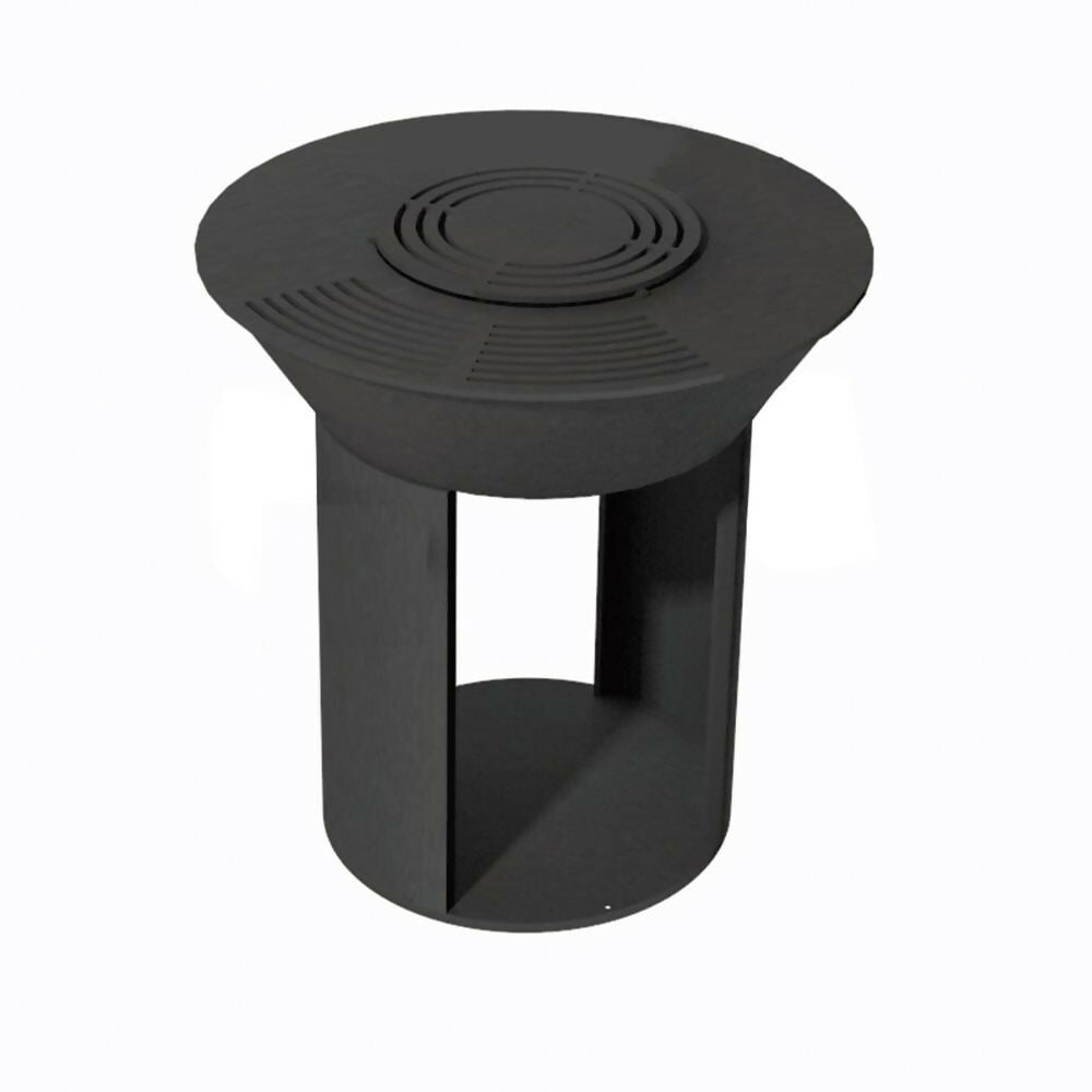KJ Fire Pit with Wood Storage & Handles Blac, 65223