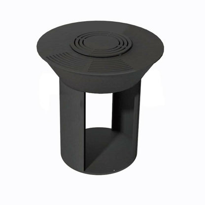KJ Fire Pit with Wood Storage & Handles Blac, 65223