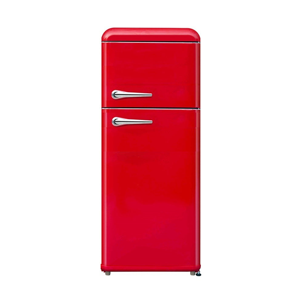 Campomatic Top Mount Refrigerator [Retro Vintage] - RED, 244L, FR300VR