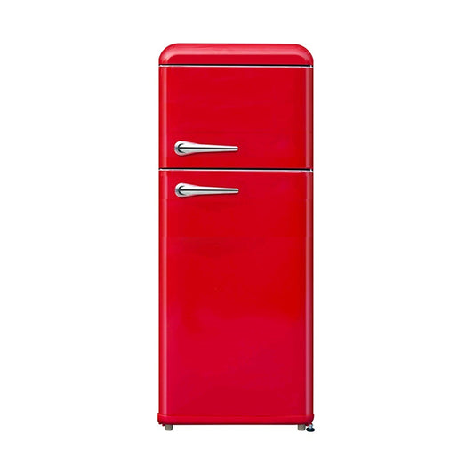 Campomatic Top Mount Refrigerator [Retro Vintage] - RED, 244L, FR300VR