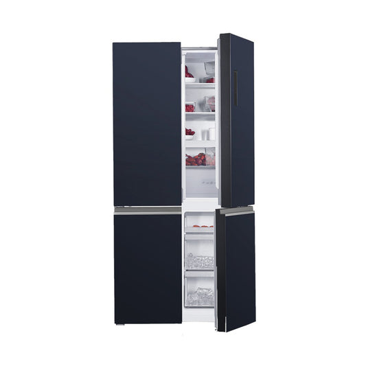 Campomatic Quatro Fridge 4 Doors [Black Glass], FR4091GB