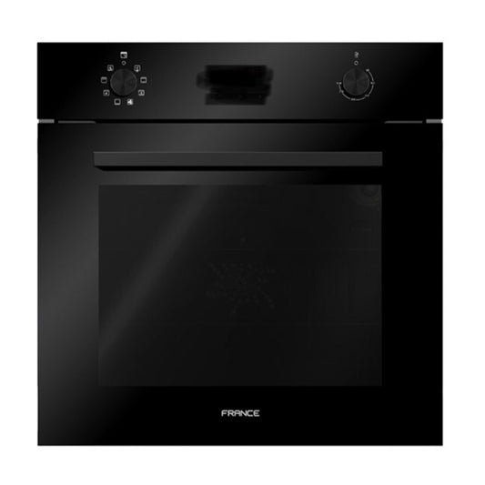 France, Built In Oven 60Cm, Gas/Gas + Convection, Black, Soft Close Door (Made In Italy)