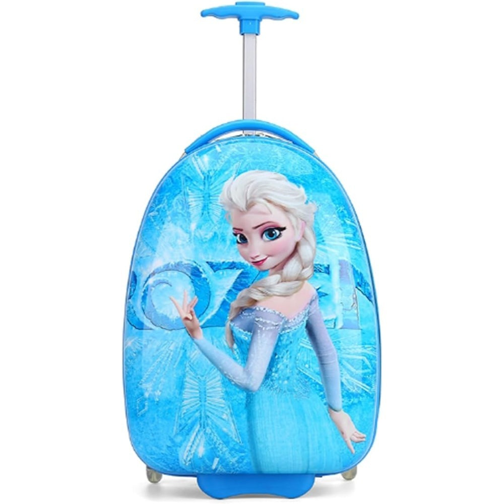 Cusal, Frozen 16 Inch Luggage Hard Side Spinner Suitcase Carry On Luggage Rolling (Blue Princess)