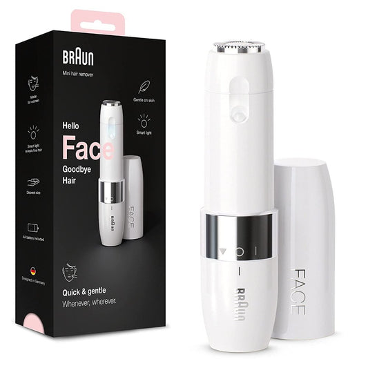 Braun, Face Mini Hair Remover With Smartlight, White, FS1000