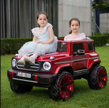 Kids Electric Car – 12V Battery, 4 Motors, Leather Seat, Rubber Tires & Remote Control (Ages 3–8)