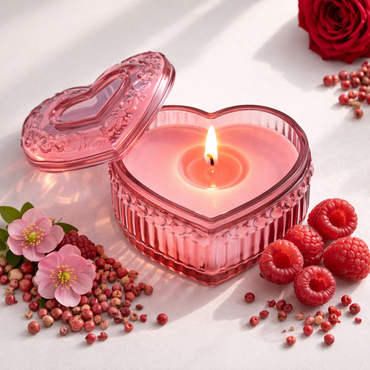 Rose in No Man's Land Scented Heart Candle | FINMANLIFE, SK932P