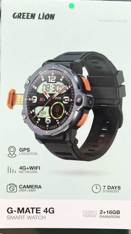 Green Lion, G-Mate 4G Gps Location 4G+ Wifi Network Camera(2Mp+5Mp) 7Days Standby 2+16Gb Ram & Rom