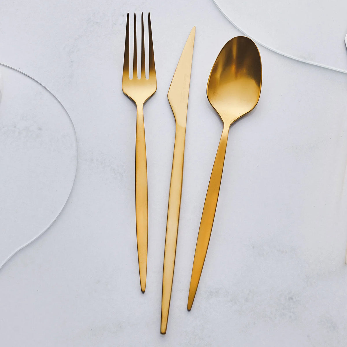 Karaca New Thor Elegance 84-Piece Matte Gold Cutlery Set for 12 People - Boxed Premium Dining Set, 153.03.09.0103