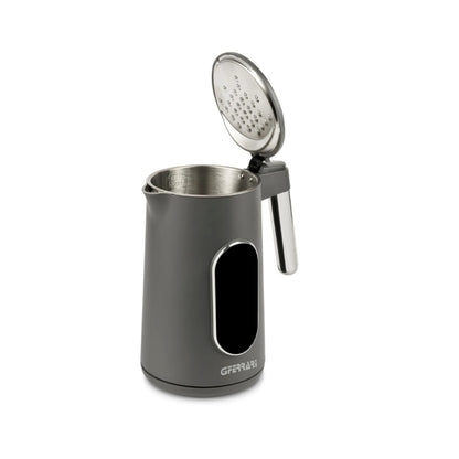 G3Ferrari 1.7L - 1850W-2200W Electric Kettle - Temperature Indicator, Display Touch Screen, 40-100C (4 Programs), Stainless Steel Container And Anti-Burn Housing, Overheat Protection [Grey Color], G10205G