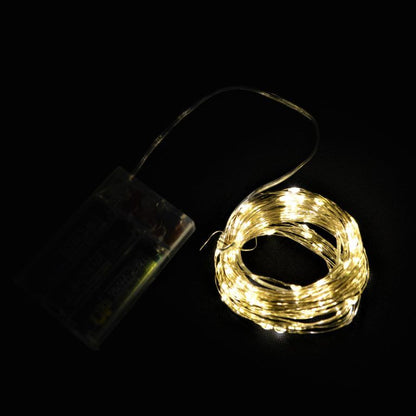 Out Of The Blue, Christmas Wire Light Chain Copper With 96 Warm White Led & Timer.