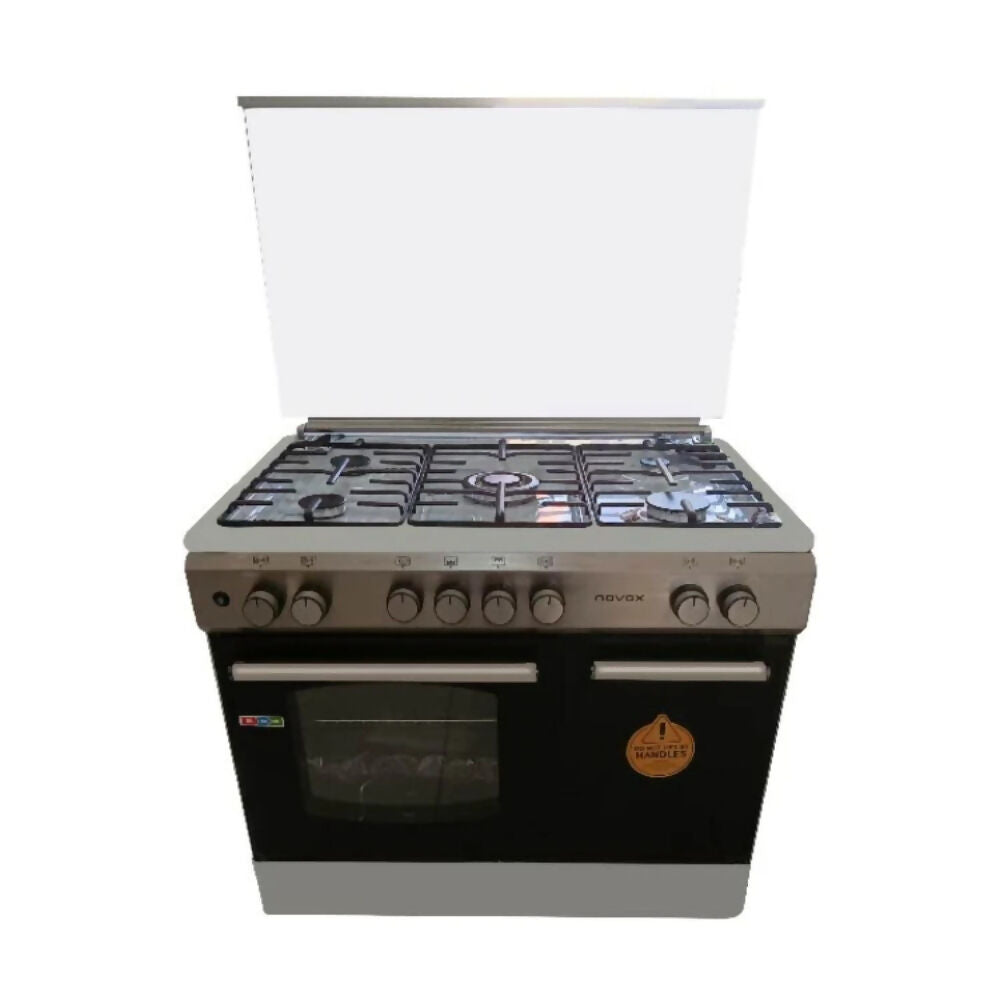 Novox Free Standing Oven 90x60cm - Bottle Compartment [Stainless Steel], NVX-NGC9522S
