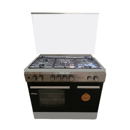 Novox Free Standing Oven 90x60cm - Bottle Compartment [Stainless Steel], NVX-NGC9522S