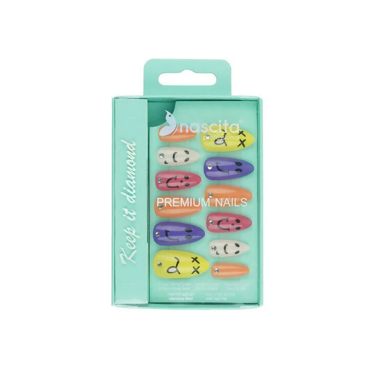 Nascita Premium Diamond Artificial Nails Set 292 Pack of 12