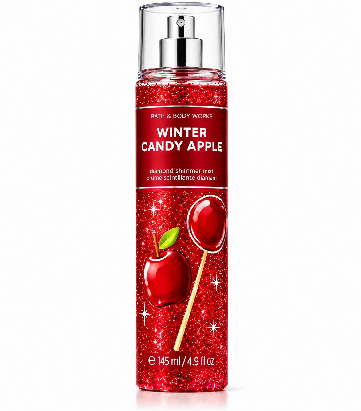 BATH AND BODY WORKS WINTER CANDY APPLE BODY SHIMMER 145ML