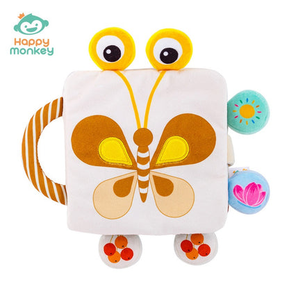Interactive cloth book with animal bells