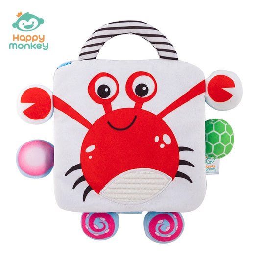 Interactive cloth book with animal bells