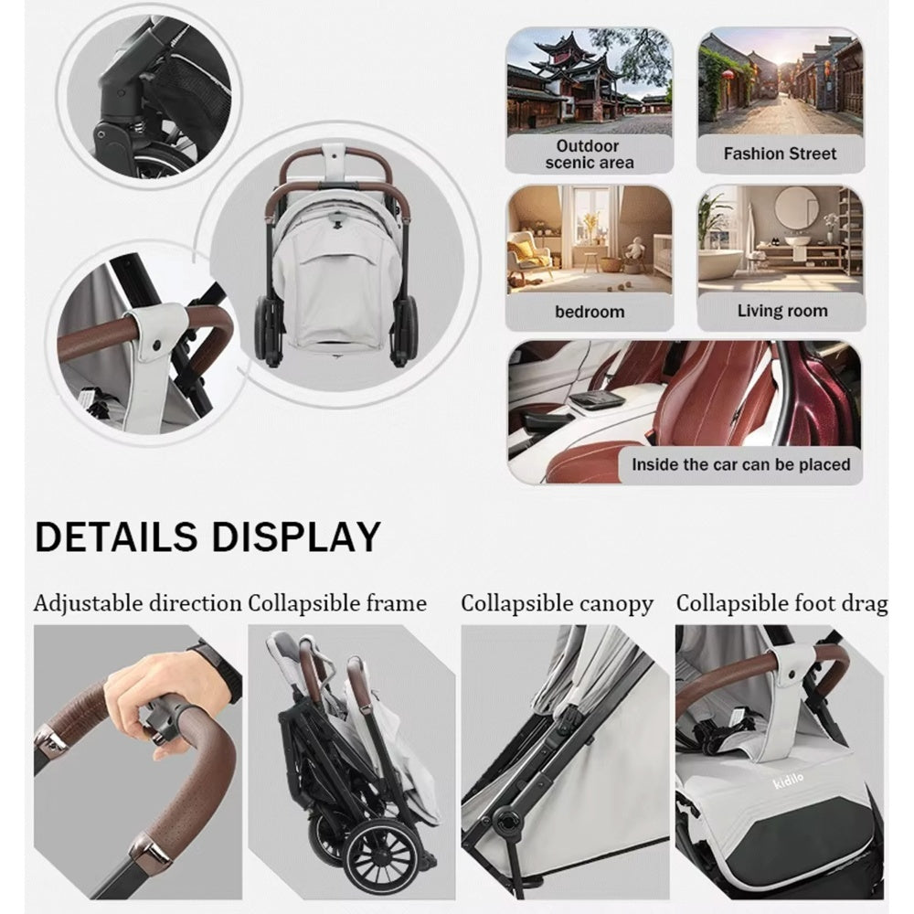 Kidilo, 6530 Lightweight Portable Pushchair