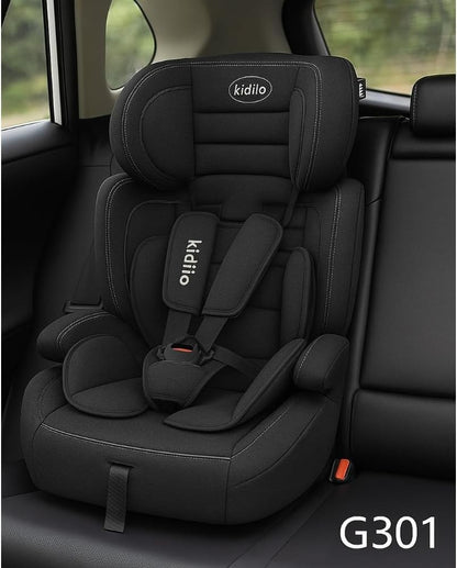Kidilo, Car Seat with 5-Point Belt and Adjustable Headrest