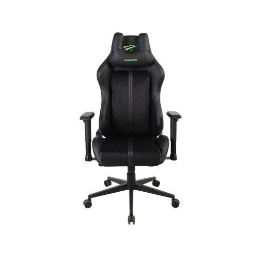 Havit, Game Note Gc936A Professional Gaming Fabric Gaming Chair - Black / Green