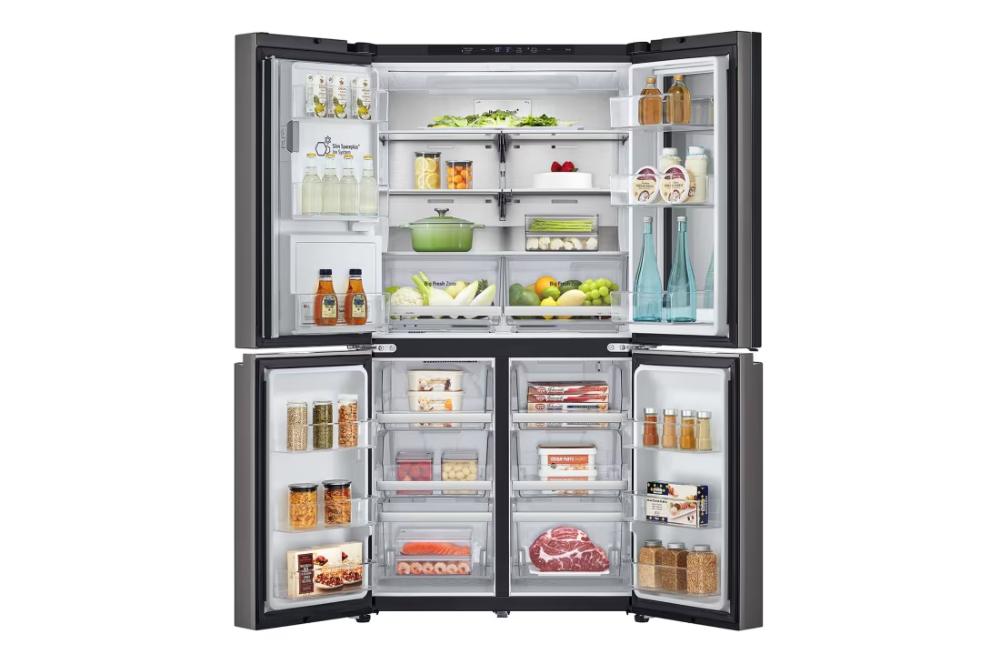LG, InstaView Door-in-Door, Four Door Refrigerator, 900L Gross Capacity with HygieneFRESH+, GCX-334DFBB