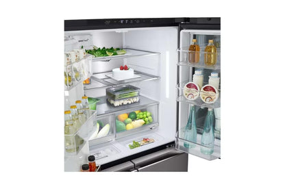 LG, InstaView Door-in-Door, Four Door Refrigerator, 900L Gross Capacity with HygieneFRESH+, GCX-334DFBB